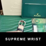 Rolex Replica Watch Cellini 50525 White Dial Leather Strap 1:1 Super Clone - Image 7