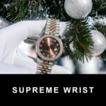 Rolex Replica Watch DateJust Chocolate Dial Custom Benzel Moissanite Diamonds 1:1 Super Clone - Image 4