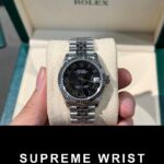 Rolex Replica Watch DateJust Womens Black Dial 1:1 Super Clone