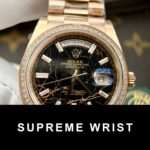 Rolex Replica Watch Day-Date Gold Wrapped Moissanite Diamonds Eisenkiesel Dial GS Factory 1:1 Super Clone - Image 4