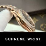 Rolex Replica Watch Day-Date Gold Wrapped Moissanite Diamonds Eisenkiesel Dial GS Factory 1:1 Super Clone - Image 6