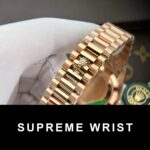 Rolex Replica Watch Day-Date Gold Wrapped Moissanite Diamonds Eisenkiesel Dial GS Factory 1:1 Super Clone - Image 9