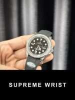 Rolex Replica Watch Yacht-Master Custom Moissanite Diamonds Clean Factory 1:1 Super Clone - Image 2