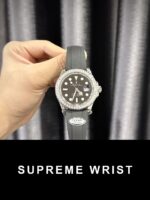 Rolex Replica Watch Yacht-Master Custom Moissanite Diamonds Clean Factory 1:1 Super Clone - Image 4