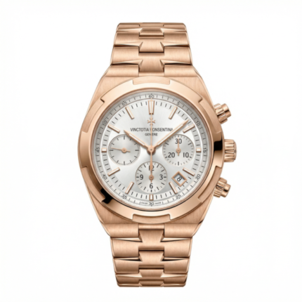 Vacheron Constantin Overseas Chronograph 42.5 MM White Dial Rose Gold