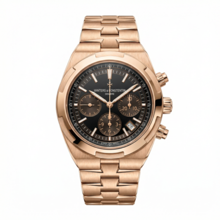 Vacheron Constantin Overseas Chronograph 42.5 MM Black Dial Rose Gold