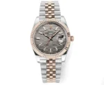 Rolex Datejust 41mm Watch with Platinum Bezel and Grey Dial