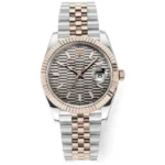 Rolex Datejust 41mm Watch with Platinum Bezel and Grey Dial