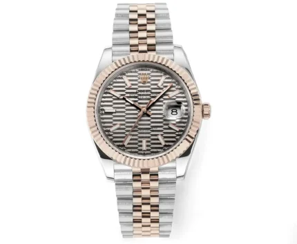 Rolex Datejust 41mm Watch with Platinum Bezel and Grey Dial