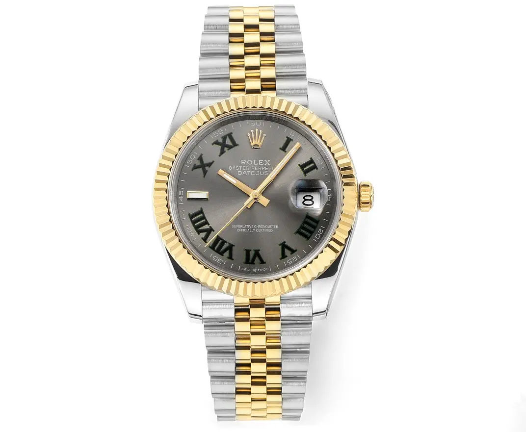 src_0-112.webp Rolex Datejust 41mm Watch – Two-Tone Steel and Gold with Grey Dial - Image 1