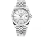 Rolex Datejust 41mm Silver Fluted Bezel Stainless Steel Watch