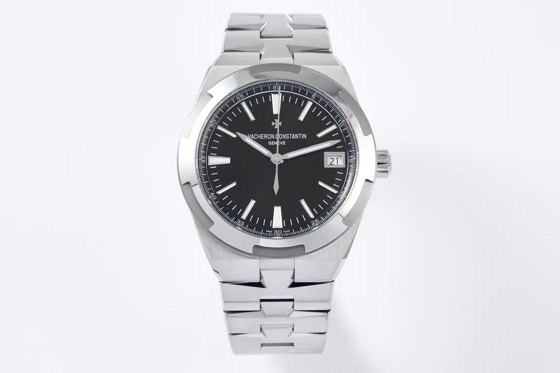 src_0-12.webp Vacheron Constantin Overseas 4500V Series β Silver Stainless Steel Watch with Black Dial, Automatic Movement - Image 1