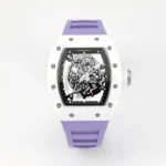 Richard Mille White Ceramic Purple Strap
