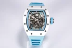 Richard Mille RM055 White Ceramic Blue Strap