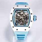 Richard Mille RM055 White Ceramic Blue Strap