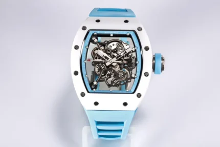 Richard Mille RM055 White Ceramic Blue Strap