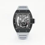 Richard Mille Black Ceramic Watch Grey Strap