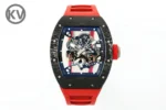 Richard Mille RM055 Skeleton Watch Red Strap