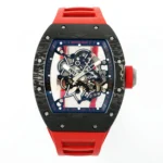 Richard Mille RM055 Skeleton Watch Red Strap
