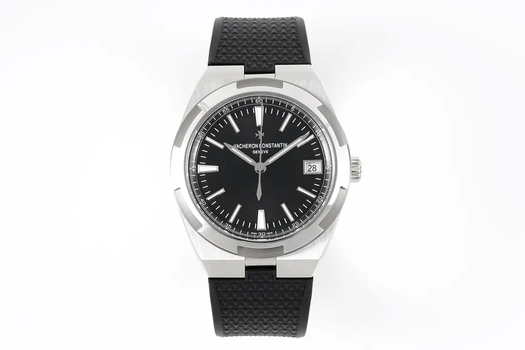src_0-16.webp Vacheron Constantin Overseas 4500V Series β Black Dial, Rubber Strap, Luxury Steel Watch - Image 1