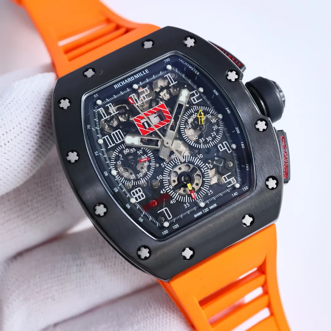 src_0-163.webp Richard Mille RM011-FM Black Orange Watch - Image 1