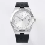 Vacheron Constantin Overseas 4500V Series – Silver Dial with Black Rubber Strap – Luxury Steel Watch