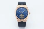 Vacheron Constantin Overseas Tourbillon – Rose Gold Case, Blue Dial, Leather Strap Watch