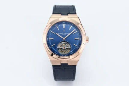 Vacheron Constantin Overseas Tourbillon – Rose Gold Case, Blue Dial, Leather Strap Watch