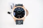Panerai Luminor Marina Automatic Men’s Watch – Rose Gold Case, Black Dial, Camo Rubber Strap, 45mm - Image 10