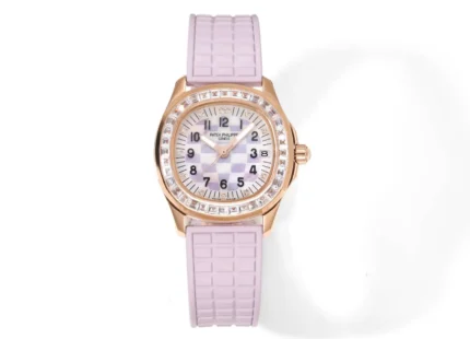 Patek Philippe Aquanaut Mechanical Watch Pink Rubber