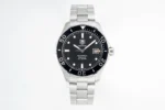 TAR Super Tag Heuer Series Watch – Silver Stainless Steel, Black Dial, Automatic Diver Style, 100m Waterproof