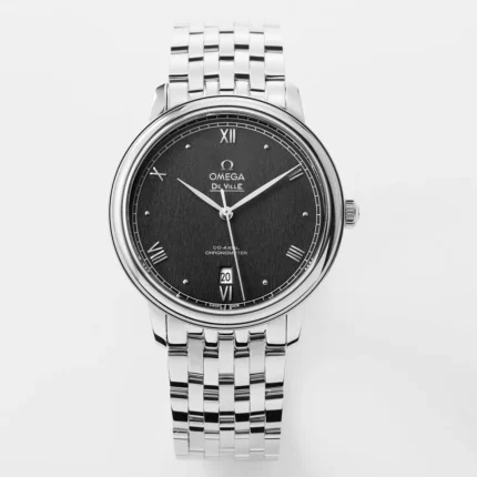 Omega DeVille Black Dial Steel Watch