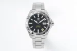 TAG Heuer Super Autavia Series Watch – Silver Stainless Steel, Black Dial, Formal & Casual Style, 100m Waterproof, SW200 Movement