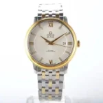 Omega De Ville Prestige Silver Two Tone Watch