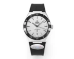 OMEGA Constellation Meteorite Watch Black Leather