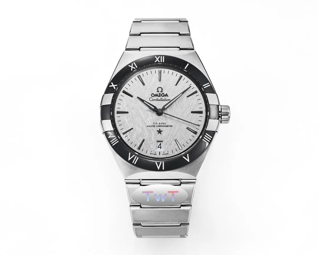 src_0-299.webp OMEGA Constellation Ceramic Bezel Silver Watch - Image 1