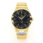 OMEGA Constellation Ceramic Bezel Gold Black