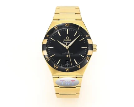 OMEGA Constellation Ceramic Bezel Gold Black