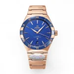 OMEGA Constellation 41mm Blue Rose Gold Watch