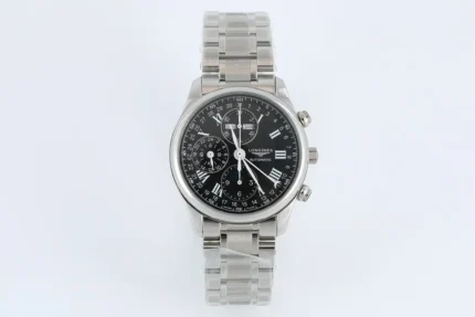 Longines Master Moonphase V4 Black Stainless Steel