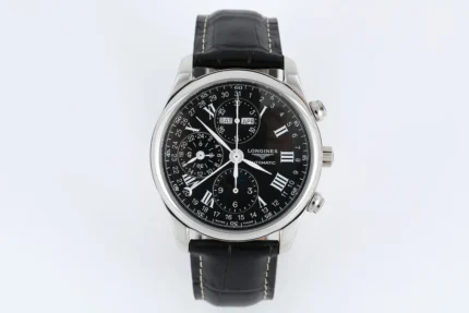 Longines Master Moonphase V4 Black Leather