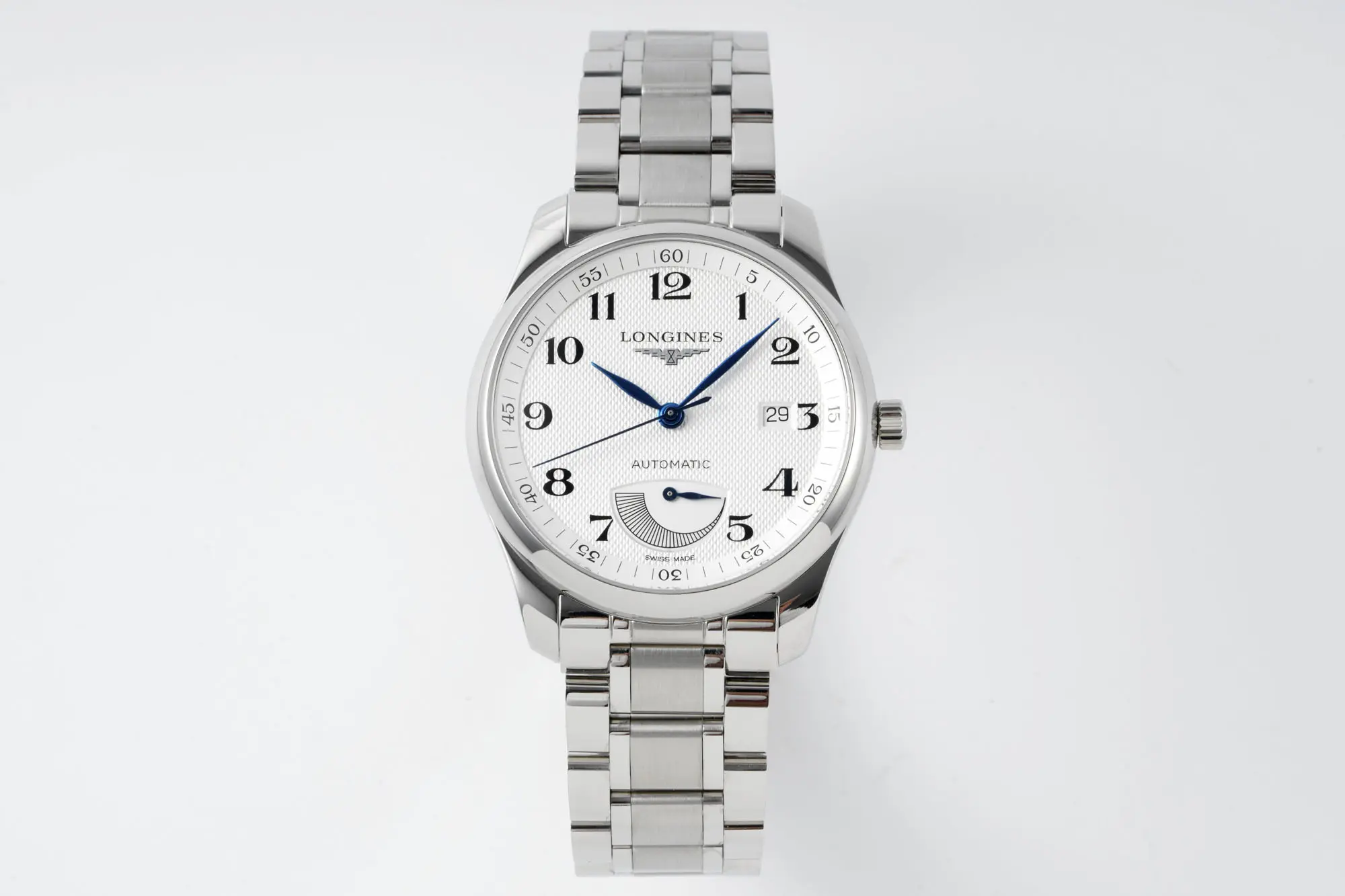src_0-319.webp Longines Master Automatic Silver Watch - Image 1