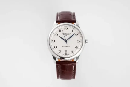 Longines Master Automatic Silver Brown Leather