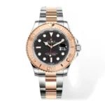 Rolex Yacht-Master 40mm Two-Tone Stainless Steel & 18k Everose Gold with Black Dial Automatic Watch