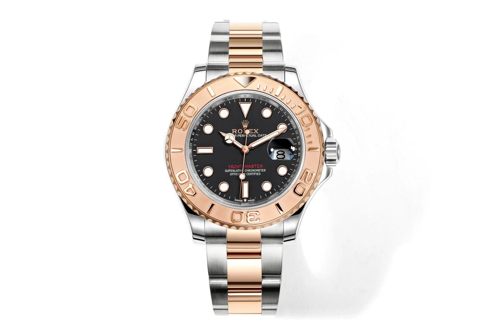 src_0-33.webp Rolex Yacht-Master 40mm Two-Tone Stainless Steel & 18k Everose Gold with Black Dial Automatic Watch - Image 1