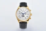 Longines Master Moonphase Chronograph Watch L2.773.4.78.6 Black Leather