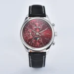 Longines Master Moonphase Chronograph L2.773.4.78.6 Red Leather