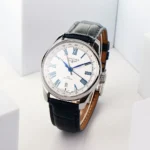 Longines Master GMT Watch Blue Leather Strap - Image 3