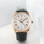 Longines Master Classic GMT Watch Rose Gold Black Leather