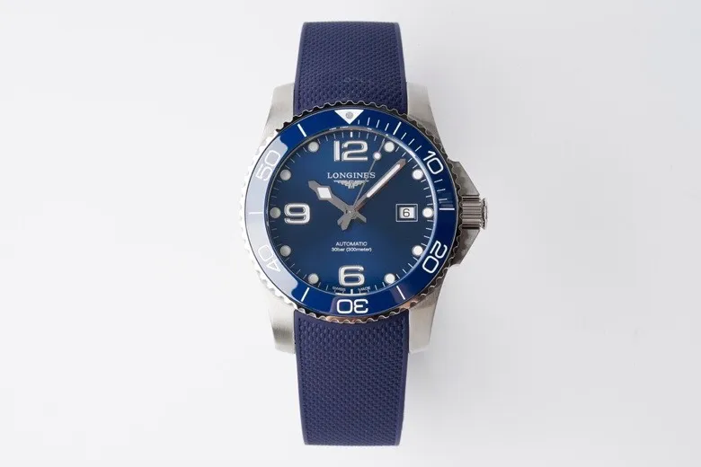 src_0-358.webp Longines Conquest Blue Dial Rubber Strap - Image 1